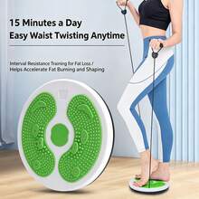1PC Portable Waist Disc Set With Resistance Band, 3D Textured Foot Massage Plate To Stimulate Acupoints And Promote Blood Circulation, Suitable For Gym Or Home Fitness, Can Be Used For Pilates And Yoga, Home Fitness Waist , Waist Exercise Machine - Suitable For Foot Massage Exercise, Women's Weight Loss And Fitness, Weight Capacity Up To 100KG - Multicolor - View 8