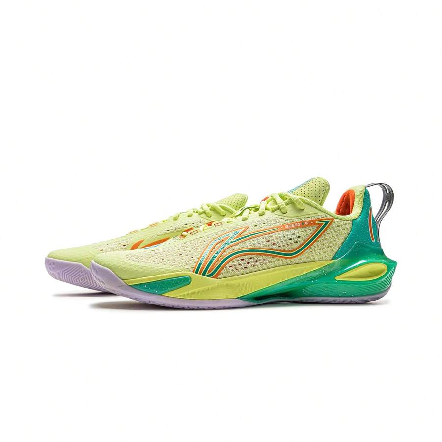 Li-Ning SPEED XI Pro Basketball Shoes BOOM Cushioning Stability Sports Shoes Men's ABAV031 - Light Lemon Yellow - View 1