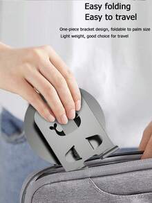 720° Rotatable Foldable Metal Phone Stand, Cute Hollow Animal Cutout Design Adjustable Desktop Phone Holder, Portable Universal Smartphone Stand, Suitable For Office, Bedroom, Video Streaming And Video Calls - Multicolor - View 8