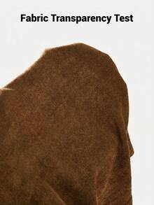 QUNGIGU Women's Old Money Style Suede Straight Skirt, Suitable For Daily Commute, Office And Casual Outfits - Brown - View 6