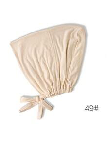 1 pieza Gorro de punto con lazo para mujer, pañuelo para la cabeza, diadema antideslizante, banda para el cabello, gorro - Multicolor - Ver 9