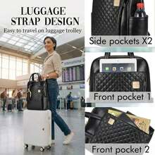 Backpack For Women Slim Small Travel - Lightweight Thin Work Business Commuter Bookbag Fits Up To 15.6-Inch Laptops Fashion Stylish Designer PU Leather Bag Black - View 4