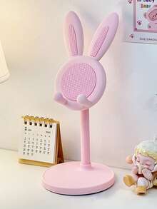 Cartoon Rabbit Universal Phone Stand, Adjustable Extendable Height-Adjustable Desktop Slouchy Phone Holder, Portable For Students Learning, Office, Bedroom, Watching And Decoration - Multicolor - View 9