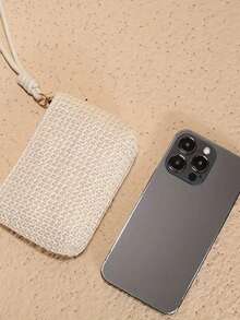 Mini Wrist Woven Coin Purse, Simple Zipper Card Package, Then Hand In Hand With The Storage Bag, Can Hold Keys, Lipstick, Headphones Storage Bag. - Multicolor - View 7