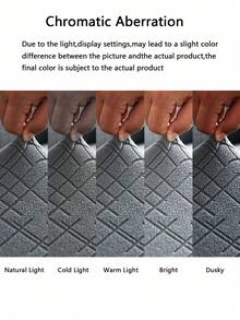 1 buah Sarung Sofa Bentuk L Bermotif Kotak-kotak Timbul Elastis Tinggi, Lembut, Ramah Kulit, Mudah Dibersihkan, Tahan Gores, Pelindung Bantal Sofa, Dapat Dicuci dengan Mesin, Sarung Sofa Ramah Hewan Peliharaan Sepanjang Musim, Cocok untuk Sofa 1/2/3 Dudukan dan Sofa Sudut Bentuk L - Dark Grey - View 8