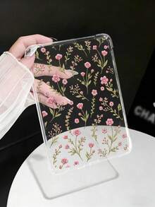 Colorful Floral Element Fashion Kindle Protective Case, Ins Style Line Flower & Leaf Pattern, Anti-Slip Protective Cover, Compatible With Kindle 11th Gen 2024/Kindle Paperwhite 12th Gen 2024/Kindle Colorsoft Signature Edition, Clara Colour/Bw/2E, Waterproof, Shockproof, Anti-Fall, Anti-Scratch, Spring Gift, Birthday Gift - Multicolor - View 2