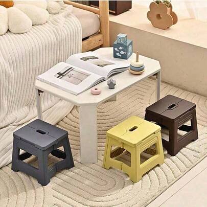 1 Set Ultra-Lightweight Foldable Mini Chair - Adjustable Height, Suitable For Home, Kitchen, Bathroom, Travel, Fishing - Non-Slip Pool, Fishing And Outdoor Activities - Non-Slip Design, Easy To Store, Space-Saving, Compact Storage