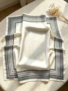 1pc Bohemian Paisley Square Scarf, Multi-Functional Silk Square Scarf, Headscarf, Decorative Headscarf, Hairband, Beach Vacation, Outdoor Headscarf - Small White Cashews - View 4