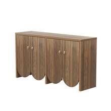 Sideboard Brown Made Of Wood For Dining Room And Living Room - 棕色 - 查看 11