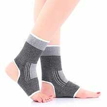Unisex Ankle Support Sleeve, Open Heel, Light Elasticity, Breathable Knit Fabric, Moderate Compression (Single Pack) - Black - View 10