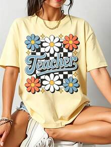 Women T-Shirts - 黃色 - 查看 2