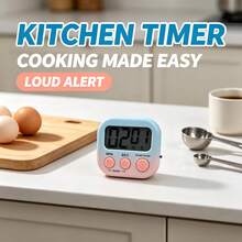 Universal Home Gradient Digital Timer, High Sensitivity Sensor For Stable And Accurate Timing, Large Comfortable Buttons To Prevent Accidental Press, Large Screen With White Background And Black Digits For Clear Reading, Mini Versatile Body Fits Various Spaces, Suitable For Cooking Timing, Student Pomodoro Study, Workout Interval Timing - AAA Batteries Not Included - Gradient - View 7