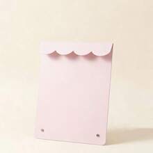 1pc Wavy Edge Metal Artificial Nail Display Board, Desktop Nail Sample Display Rack, Nail Salon Product Photography Prop Background Board, Minimalist Color Card Nail Display Rack - Multicolor - View 13