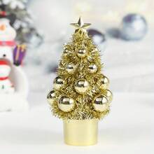 1 buah Hiasan Meja Pohon Kerucut Pita Warna-warni untuk Suasana Natal, Perlengkapan Pesta, Dekorasi Pohon Natal Mini, Ornamen Pohon Natal, Hadiah Natal untuk Teman, Orang Tua, dan Anak-anak - MultiWarna - View 16