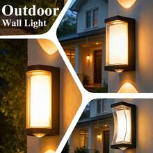 CANMEIJIA 1pc Modern LED Wall Light, Indoor Wall Light, Outdoor Wall Light, AC85-265V, White Light 6500K/Warm Light 3000K, Outdoor Waterproof Wall Light, Suitable For Garden, Yard, Balcony, Stairs, Villa, Garage - 12W LED Wall Light - View 1