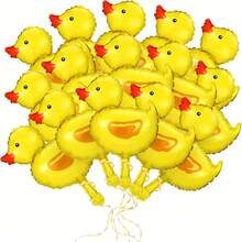 Small Yellow Duck Balloon Kids Toy Balloon Mini Yellow Duck Suitable For Children Birthday Party Decoration Holiday Anniversary Celebration Decoration Balloon - Multicolor - View 4