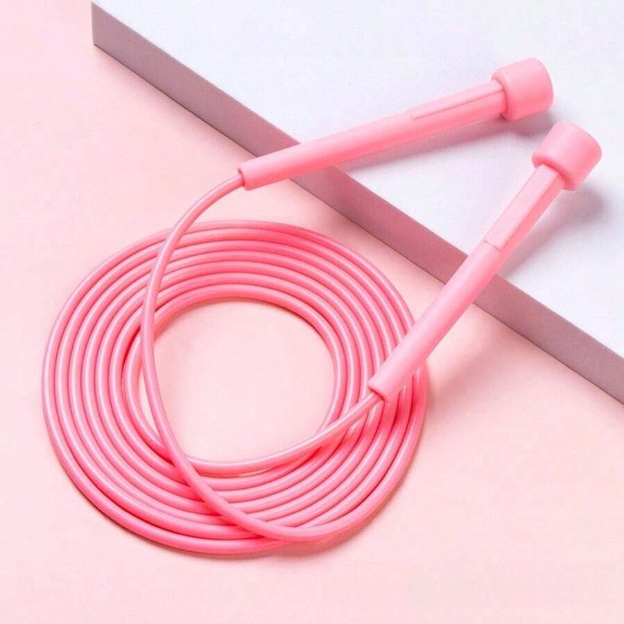 Adjustable PVC Fitness Jump Rope With Anti-Tangle Non-Slip Handles For Home Aerobic Workout Training - Multicolor - View 1