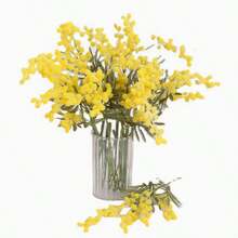 10 Stücke/5 Stücke künstliche Hochzeitsblumen, hochwertige Mimose, Feiertagsblumen, künstliche Blumen für die Heimdekoration, romantische Feiertagsblumen, Hochzeitsblumen, goldene Akazie, französische Karnevalsblumen, geeignet für Heimdekoration, Wohnzimmer, Büro, Küche, Hochzeit, Raumdekoration, Hochzeitszubehör, Herbstdekoration, Wanddekoration, Tischdekoration, Hochzeitsdekoration, dekorative Blumen, Hochzeitsblumen, Rosen, künstliche Rosen - Gelb - Übersicht 11