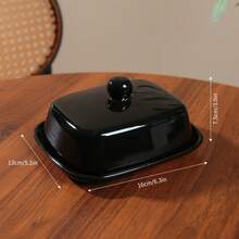 Ceramic Butter Dish With Lid, Keeps And Fresh, Durable Butter Tray For Daily Home Use, Dishwasher And Refrigerator , Kitchen Home Gift - View 14