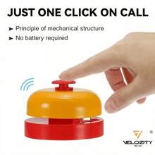4 Random Color Hand Bells For Cat And Dog Training, No Battery Required, Suitable For Games And Resolving Household Disputes, Applicable For Home, Kitchen And Front Desk. - 4 Pieces In Random Colors - View 10