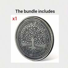 1/3Pcs Tree Of Life Spot Ancient Silvery Commemorative Coin Homeless Medal Three Dimensional Relief Coin Collection - View 8