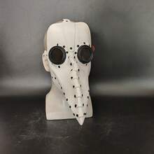 1 buah Topeng Paruh Burung Halloween Hitam, Topeng Paruh Burung Dokter Wabah Steampunk Populer - beraneka warna - View 6