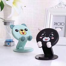 1PC New Cartoon Cute Phone Stand, Foldable Small Portable Multi-Function Adjustable Universal Tablet Holder, Slouchy Person Gadget - A - View 9