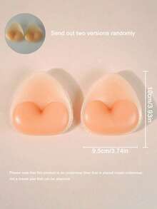 2pcs Reusable Silicone Bra Pads, Transparent/Skin-Tone Invisible Lift Effect, Thickened Bra Pads Hidden Seamless Padded Bust Enhancer, Suitable For Swimwear And Lingerie, Soft Thick Filling Design For Enhanced Lift, Applicable For Bikini, Wedding Dress, Dress And Camisole - A - View 12
