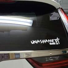 1pc UNASHAMED Romans 1:16 Cross Letter Car Sticker, Multi-Color Options, PVC Waterproof Self-Adhesive Vinyl Decal, Religious Faith Decoration Sticker, Suitable For Car, SUV, MPV, Truck Windows, Bumpers, Exterior And Interior - Multicolor - View 9