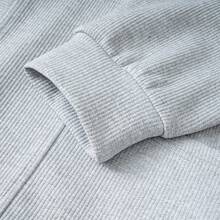 Spring/Autumn Gray V-Neck Single-Breasted Men's Cardigan Sweater, Casual Everyday Versatile Top - Grey - View 11