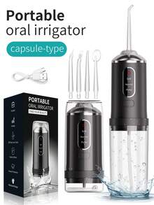 Portable Water Flosser, 3-Level Intensity Professional Electric Floss Cleaner, Suitable For Sensitive Gums, Braces And Orthodontics, 30-Day Battery Life Wireless Cordless - 彩色 - 查看 1