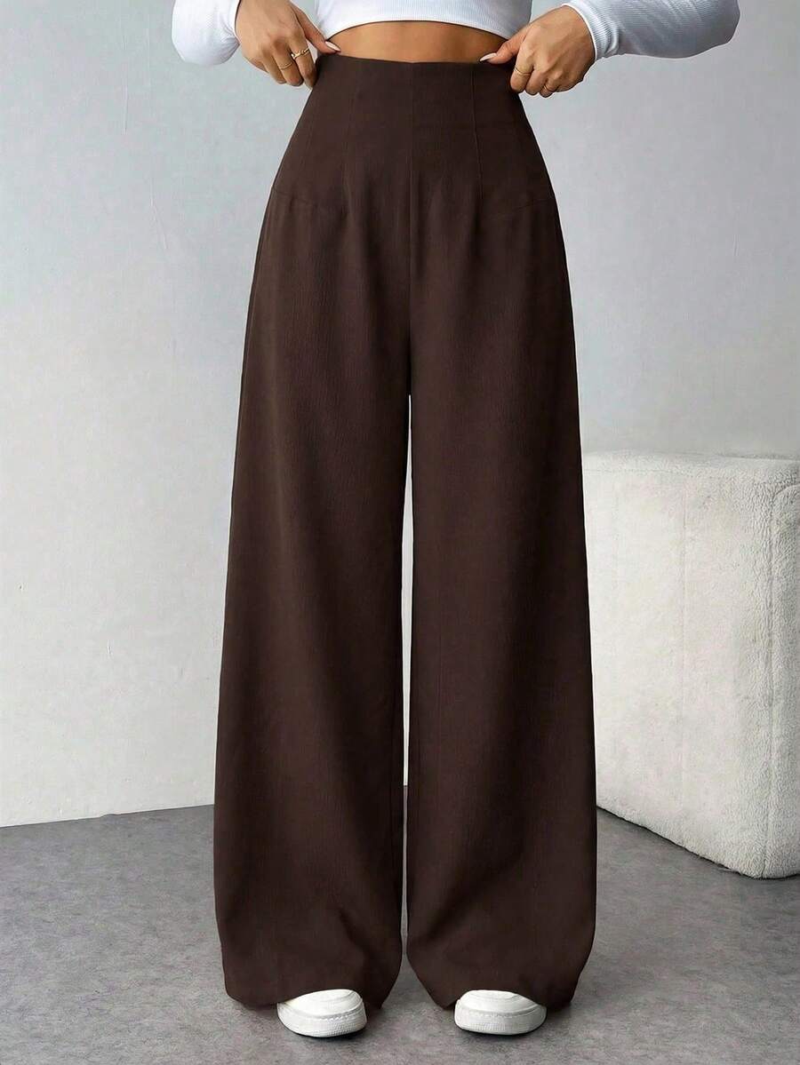Women Pants - 灰色 - 查看 1