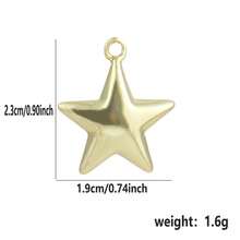 1pc Copper Asymmetrical Heart & Sun Pendant DIY Bracelet Necklace Anklet Charm, Niche Layering Accessory For Best Friends, Valentine's Day, Beach Vacation, Coworker Gift, Mother's Day - Multicolor - View 30