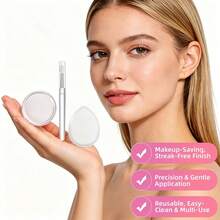 1/3pcs Silicone Makeup Tools, Foundation Puff, Concealer Puff And Brush, Elastic, Easy To Clean, Perfect For Beginners, Especially For Oil Control In Summer. Essential For Makeup Lovers - Multicolor - View 5
