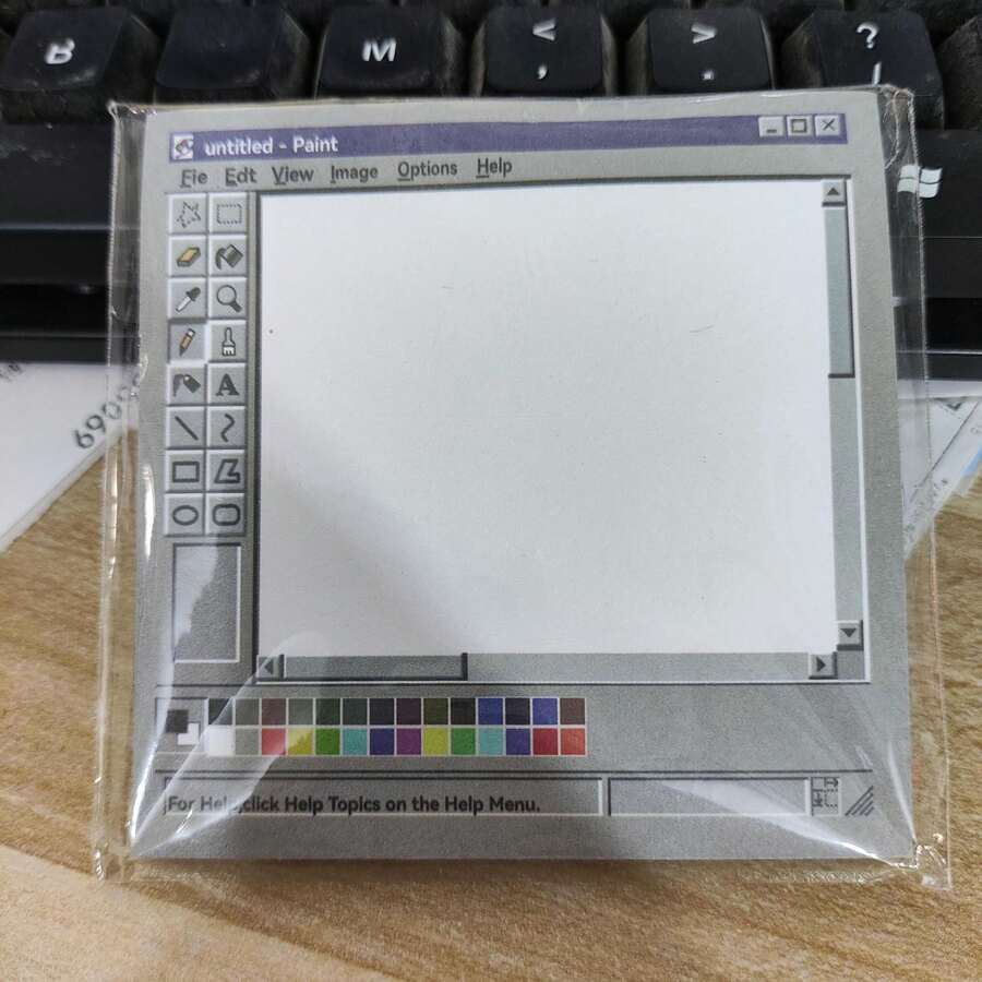 Papel de notas con bocetos de computadora vintage, 50 páginas - cuadrado, perfecto para personas creativas y entornos de oficina, ideal para estilo vintage hecho a mano, utilizado para materiales de arte y pintura de artistas - 7,5*7,5 cm - Ver 1