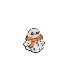 1pc Creative Cartoon Ghost Brooch, Suitable For Wearing On Suit Or Coat Collar, Applicable For Holiday Outfits, Parties, Halloween, Daily Use, Also Can Be Used As A Unique Accessory For Bags - One Size Fits All - View 8