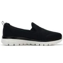 Skechers Sepatu Jalan Wanita Model Slip-On dengan Bantalan Jala dan Model Longgar - Hitam - View 2