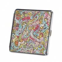 3in1, New Creative Retro Nostalgic Style Thick Cigarette Storage Box, 20-Cigarette Large Capacity Portable Pressure-Resistant Cigarette Holder, Outdoor Portable Smoking Accessories, Creative Holiday Gift! - Multicolor - View 11