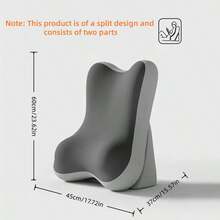 1pc Adjustable & Detachable Ergonomic Memory Foam Wedge Pillow, Inclined Leg Support Cushion, Multi-Functional Backrest Pillow, Suitable For Bed, Sofa, Reading, Travel, Bedroom - Multifunctional Pillow - View 6