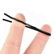 50/100/150pcs Black Straight U-Shaped Hair Pins Women Hair Clips Curly Wave Hair Clips Women Hair Clips Styling Hair Accessories Lock Curly Hair Clips Straight Hair Clips Black Hair Clips Bridal Hair Accessories Hair Clips Styling Hair Accessories Women Hair Bun - Silver - View 7