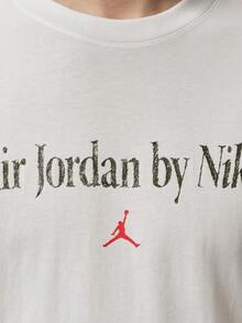 Jordan Men's AS BRK GX SNKR 85 SS CRW Short Sleeve Knit Collarless T-Shirt TIX1577-100 - White - View 5