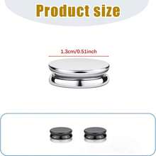 2/3 Pairs Stylish No-Sewing Buttons: Multi-Color Detachable Magnetic Buttons; Decorative Accessories For Shirts, Collars, Trousers, Cuffs, Scarves, And Headscarves. No-Sewing Garment Clips. - Round - View 13