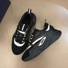 New CD Sneakers, Dad Shoes For Couples, Retro-Style Platform Sneakers, Breathable And Versatile - 02黑色 - 查看 2