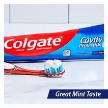 Colgate Cavity Protection Toothpaste With Fluoride, Minty Great Regular Flavor, Anti Cavity Toothpaste, 6 Pack, 6 Oz Tubes - 6 Ounce (Pack Of 6) - View 6
