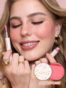 SHEGLAM [2Pcs] Summer Vibes Blush & Bronzer Bundle Set Brand Beauty Cosmetic Makeup For Women And Girls - Love Cake+Golden Sun - View 3