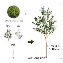 PKFC 1pc Artificial Olive Tree, Tall Branch Faux Plant, Plastic Leaves, Indoor Decorative Plant, Suitable For Home Decor, Valentine's Day, Birthday Gift, Graduation Ceremony And Other Occasions - Multicolor - View 8