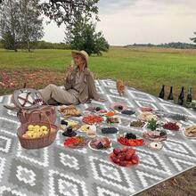 Outdoor Rug For Patios, Reversible Plastic Straw Camping Carpet, Large UV Resistant Area Garden Rugs Mats For RV, Picnic, Backyard, Deck, Balcony, Porch, Beach - A - View 6
