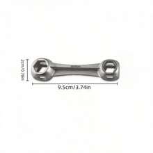 10-In-1 Multi-Function Hex Wrench Set For Motorcycle And Bicycle - Aluminum Alloy Material, Portable Mini Dog Bone Shape - Basic Model - View 8