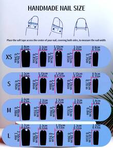 10-Piece Handmade Press On Nails, Medium-Length Rectangular False Nails, 3D Musical Note Nail Art, Y2K Retro Nail Art, 3D Musical Note Rose Bow Crackled Ice Polka Dot Design, Suitable For Daily Commutes, Dates, And The Best Gift For Ladies. - Multicolor - View 4