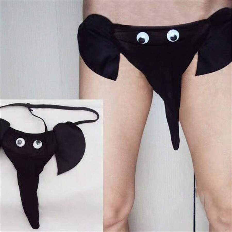 Tanga para hombres, diseño especial, calzoncillos tipo tanga para hombres - Negro - Ver 1